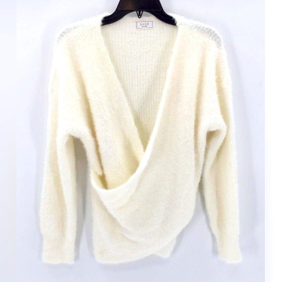 Sage the Label off white infinity side wrap soft sweater - Picture 1 of 3